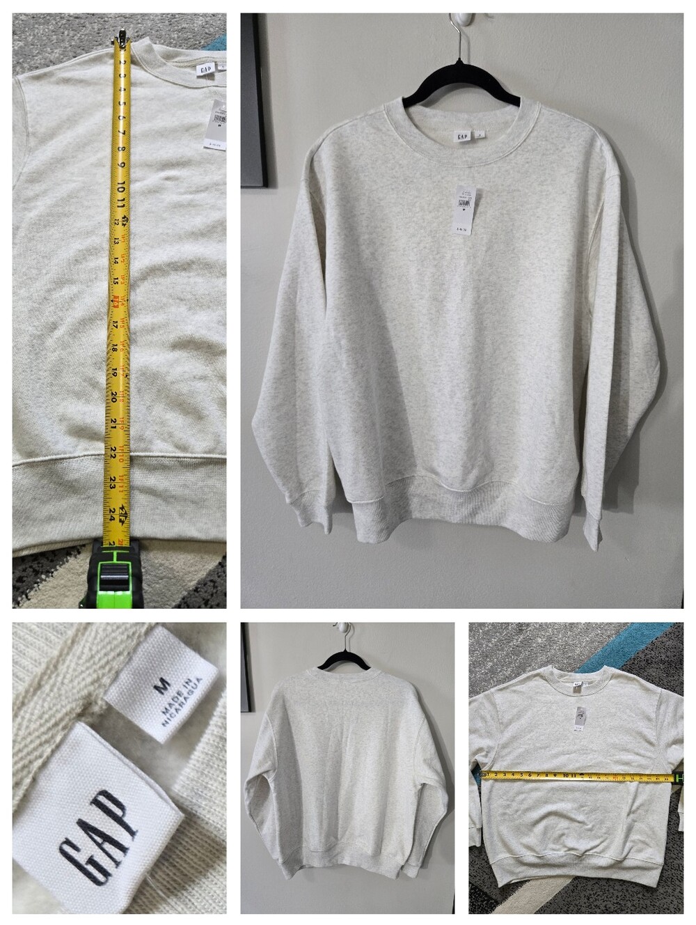 Gap Relaxed Crewneck Sweatshirt, M, NWT